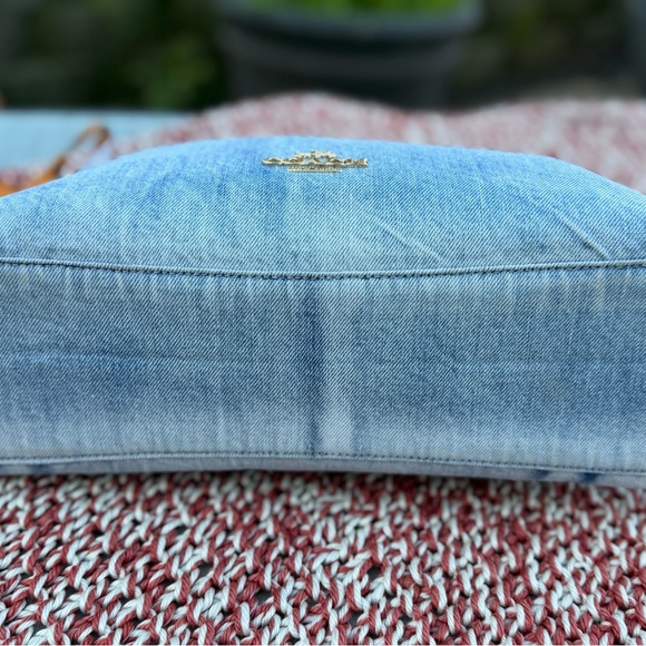 Coach Laurel Shoulder Bag In Loved Denim With Charms. NWT. - Picture 6 of 11